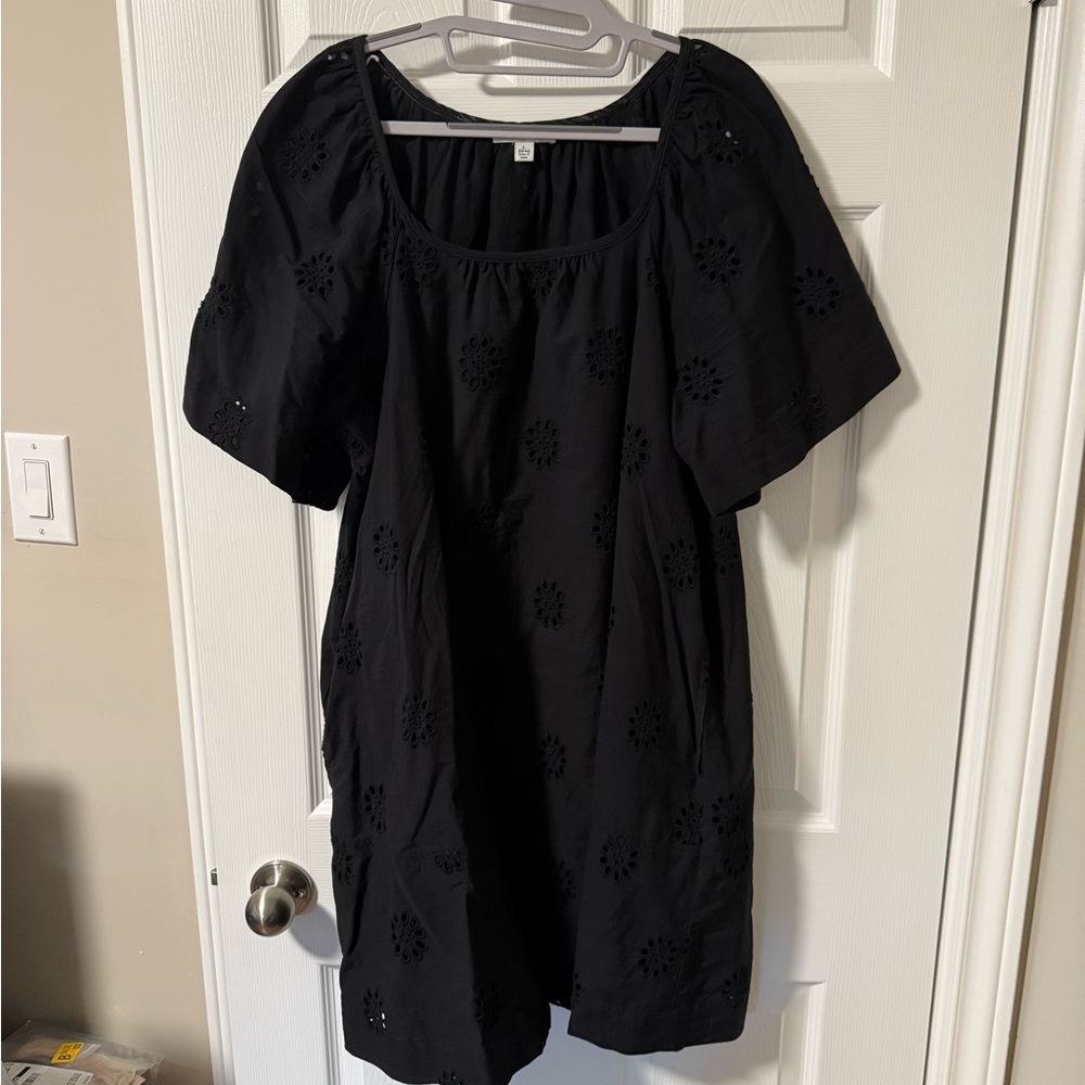 Black Eyelet Dress